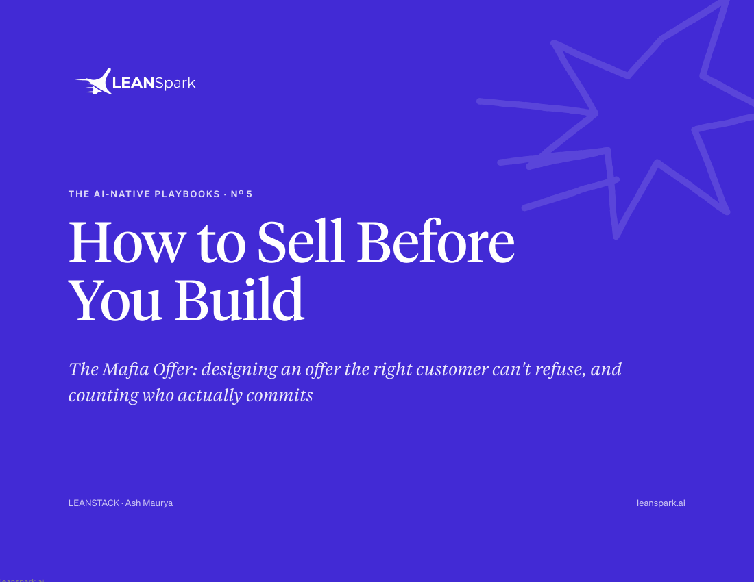 Cover of How to Sell Before You Build