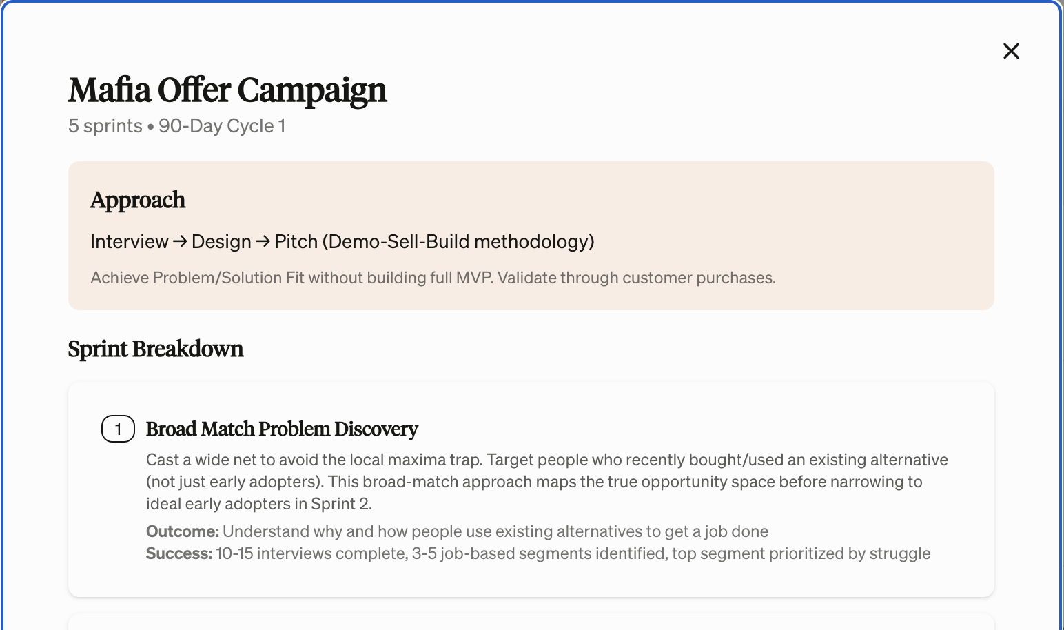 The Mafia Offer Pipeline